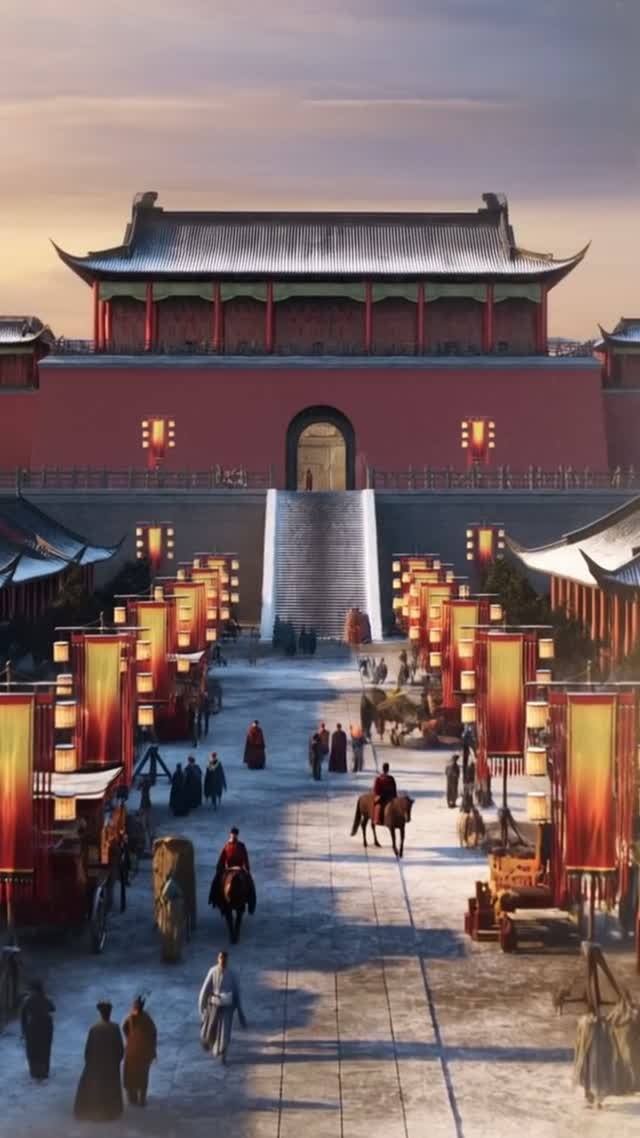 开屏短片古风场景抽帧